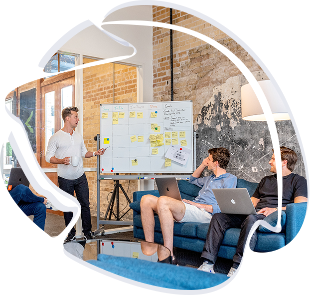 Beacon Media team collaborating on growth strategy